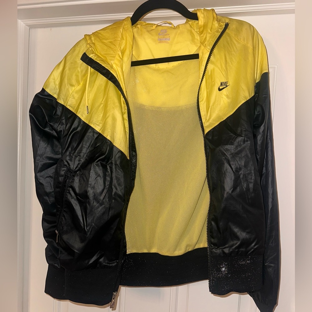 Nike Women’s Yellow and Black Windbreaker
